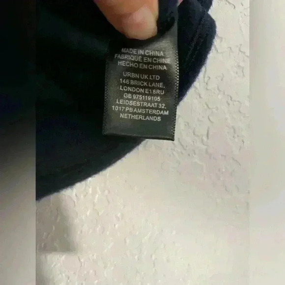 By ANTHROPOLOGIE Maeve Cropped Sweater Vest Boxy  Academia Utility Navy Rope OS - Picture 10 of 12